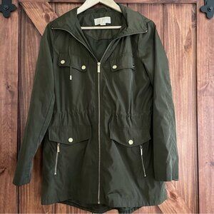 Michael Kors Army Green Utility Jacket Medium